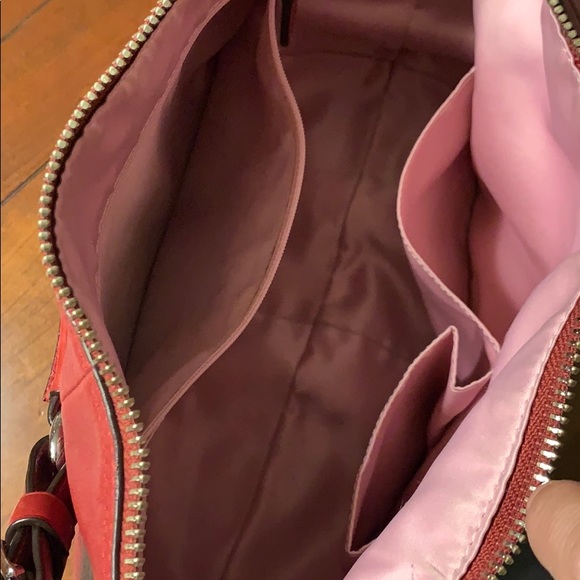 Red leather Coach purse - Picture 6 of 13